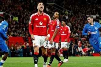 Man United, probleme după ce a irosit 2-0 cu Brighton în Cupa EFL