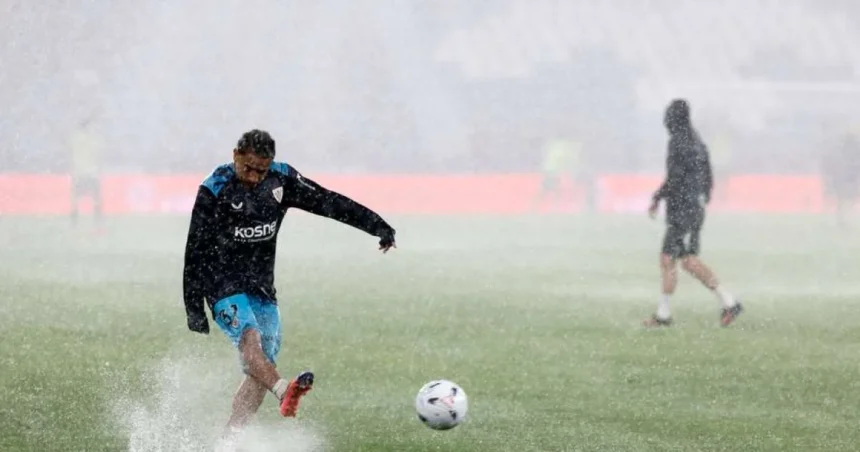 Meciul Athletic Club cu Levante, amânat din cauza terenului inundat