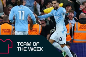 Echipa etapei: Doku și Cherki, vedete la Man City; Guimaraes, notat excelent