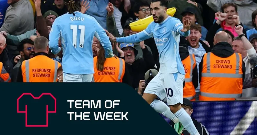 Echipa etapei: Doku și Cherki, vedete la Man City; Guimaraes, notat excelent