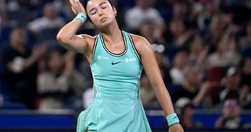 Han Shi elimină surprinzător pe Alexandra Eala în primul tur la Wuhan Open