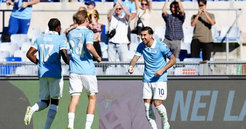 Lazio învinge Monza cu 10 oameni și egalează Interul în fruntea Serie A