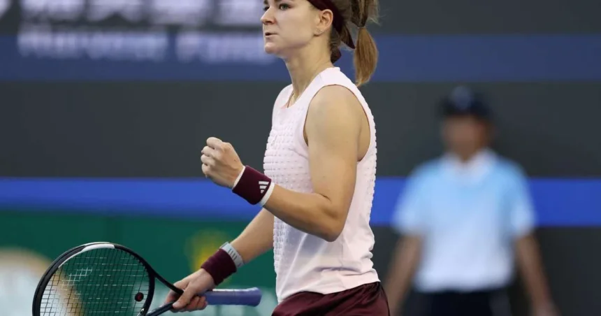 Muchova are nevoie de nouă mingi de meci pentru a o învinge pe Osaka la China Open