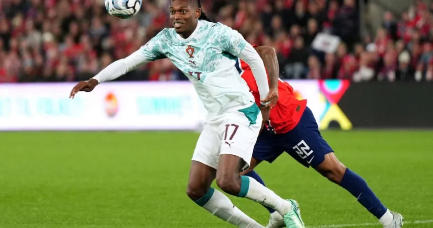 Rafael Leao va purta tricoul cu numărul 7 împotriva Danemarcei după plecarea lui Ronaldo