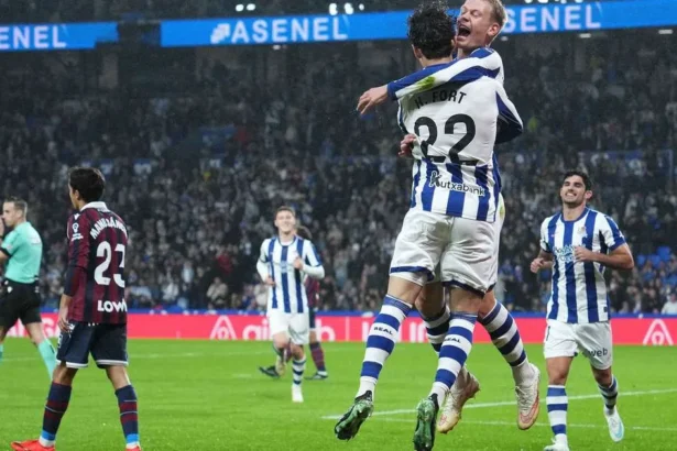 Real Sociedad își continuă forma bună cu o victorie împotriva celor de la Levante