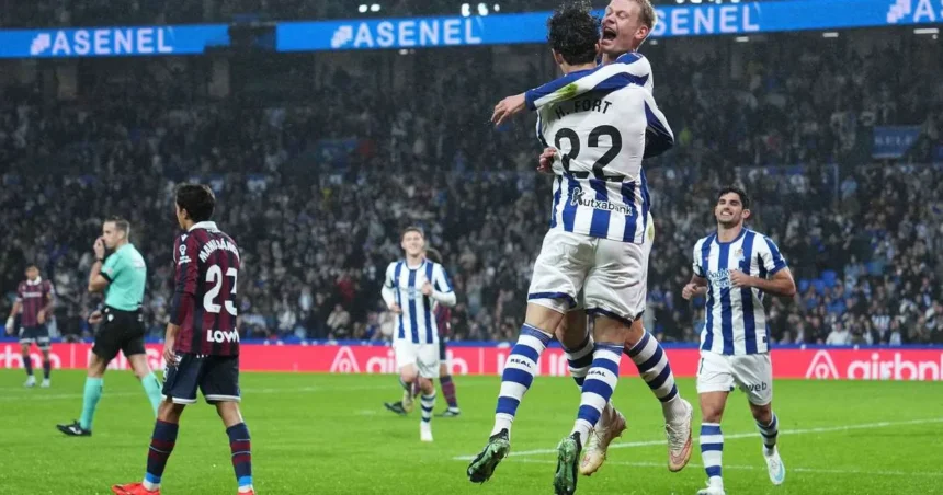 Real Sociedad își continuă forma bună cu o victorie împotriva celor de la Levante
