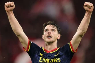 Rice aduce egalarea în prelungiri și salvează un punct muncit pentru Arsenal la Bayern